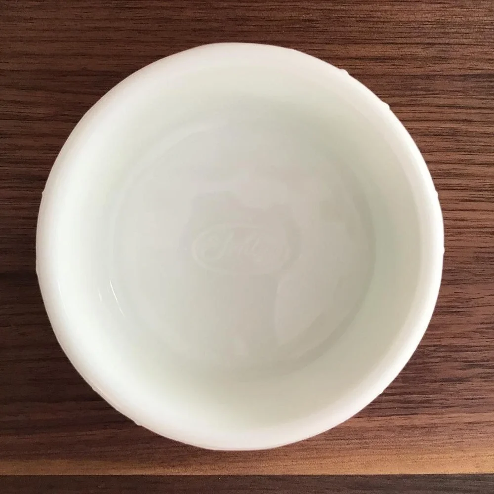 Fenton White Milk Glass Hobnail Canister Butterfly Lid Candy Dish Vintage Jar 6